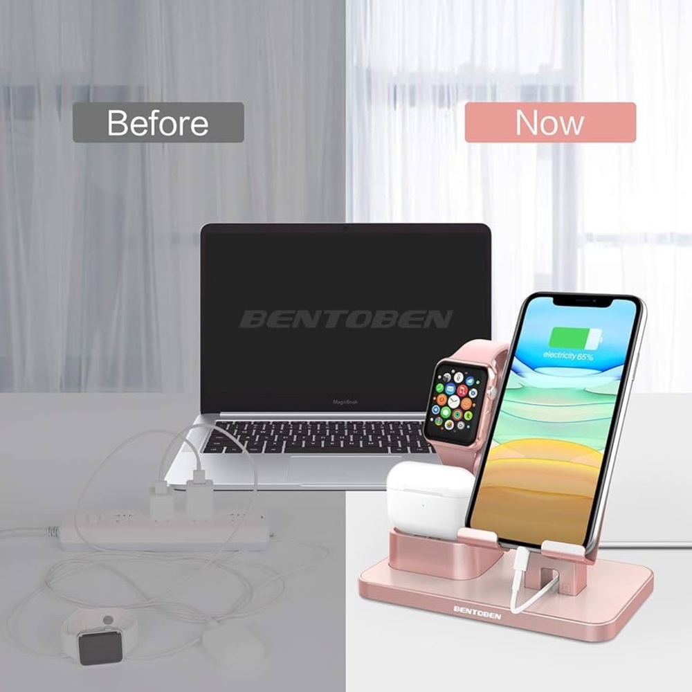 3-in-1 Charging Stand for AirPods, Apple Watch and iPhone - Picture 8 of 13
